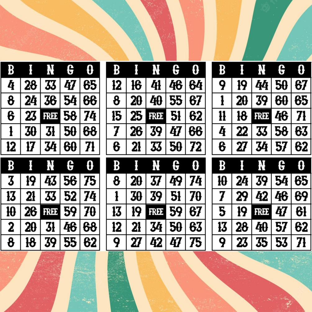 Classic Bingo Cards, 1000 cards + 200 Cards Free Super Cheap, Prints 6 ...