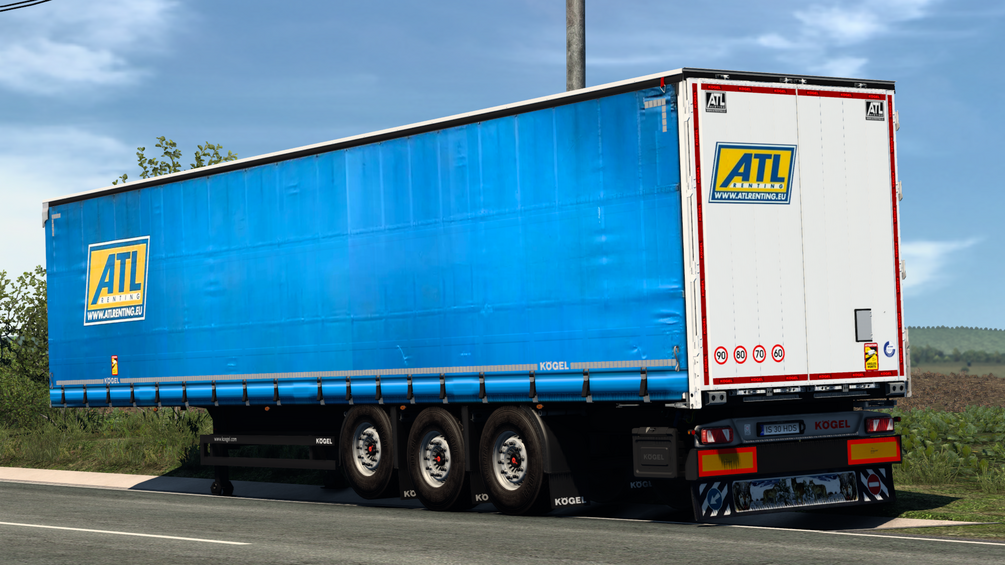 ATL| RENTING skin for Kogel Cargo. ETS2 by ANGYALFOLDI