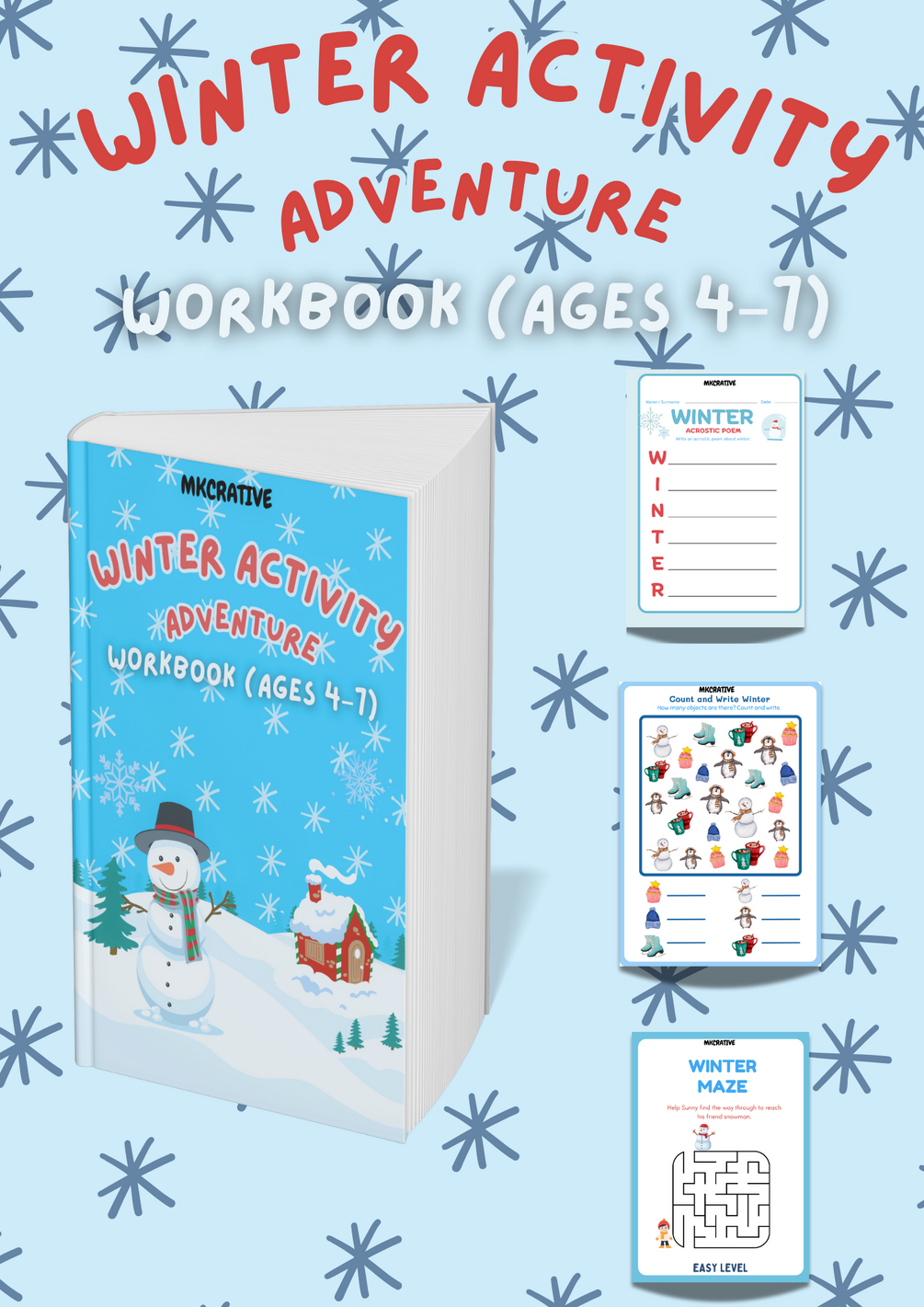 Winter Activity Workbook Preview