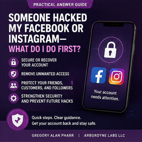 Hacked social account guide cover