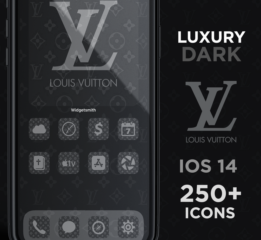 Louis Vuitton (Light) - Luxury iOS 14 Icons - 250+ Included