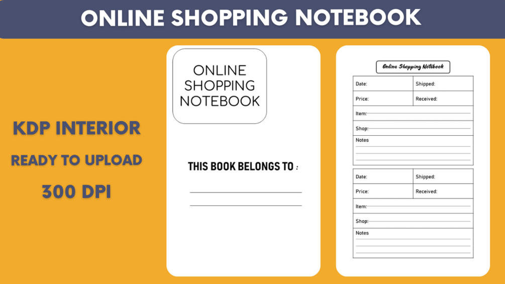 Online Shopping Notebook