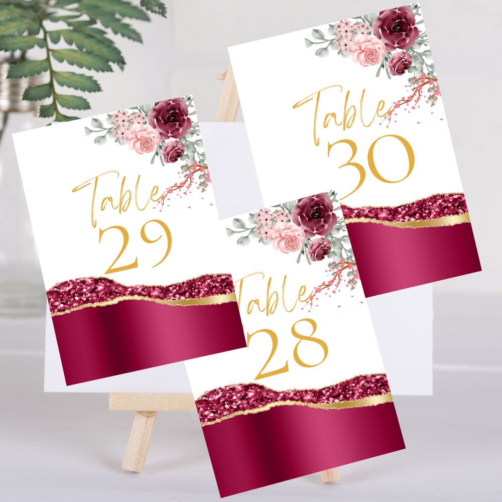 WEDDING TABLE NUMBERS From 1 To 30 WEDDING BUT YOU WILL RECEIVE ALL