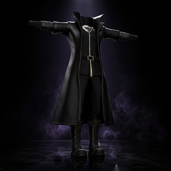Sovereign Noir — Dark Outfit Set | VRChat / Unity | Poiyomi Toon