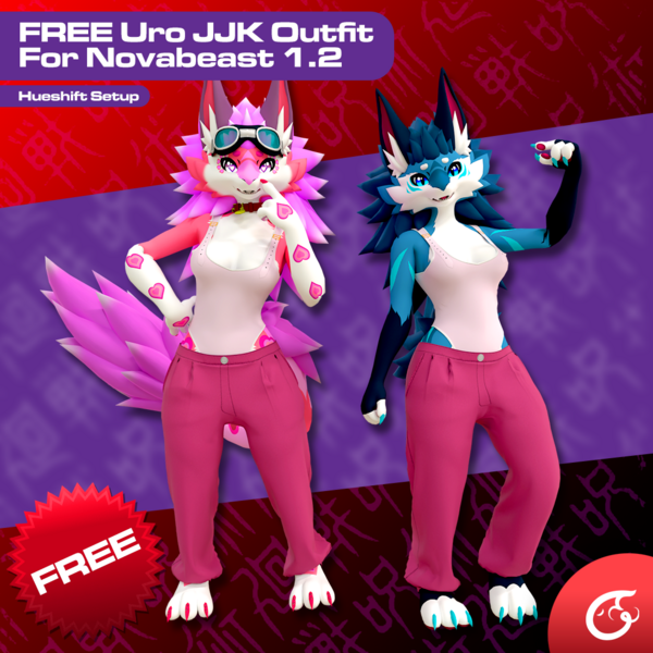 FREE Uro JJK Outfit For Novabeast 1.2 | VRChat Clothing