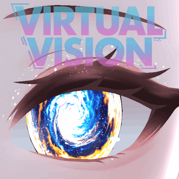 Swirling Galaxy Eyes Animated Audio link Eyes - Eye Textures for VRCHAT 