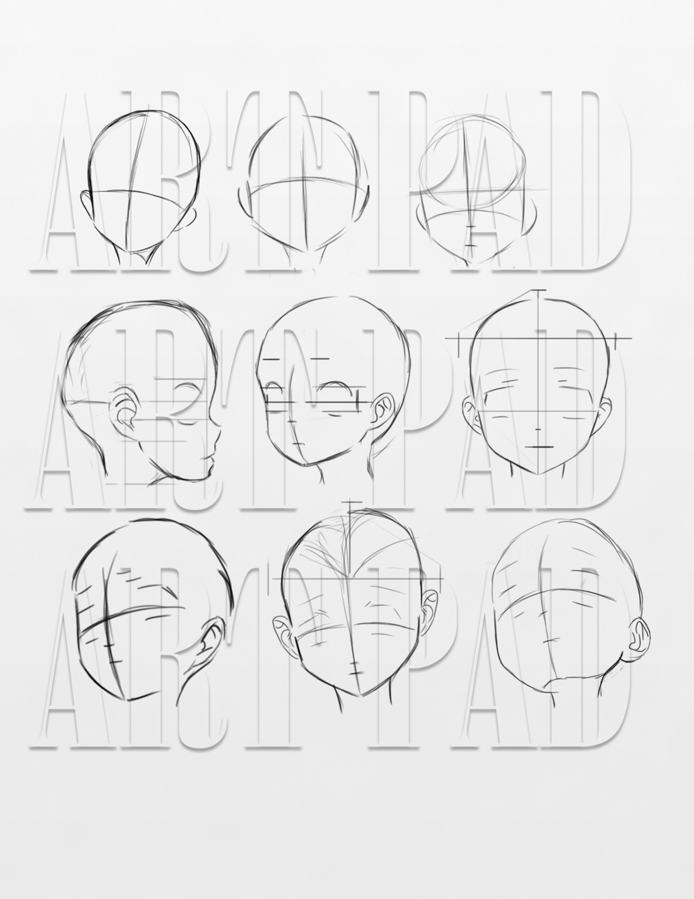 Artpad) Photoshop Brush: Young Anime Heads (Unisex)