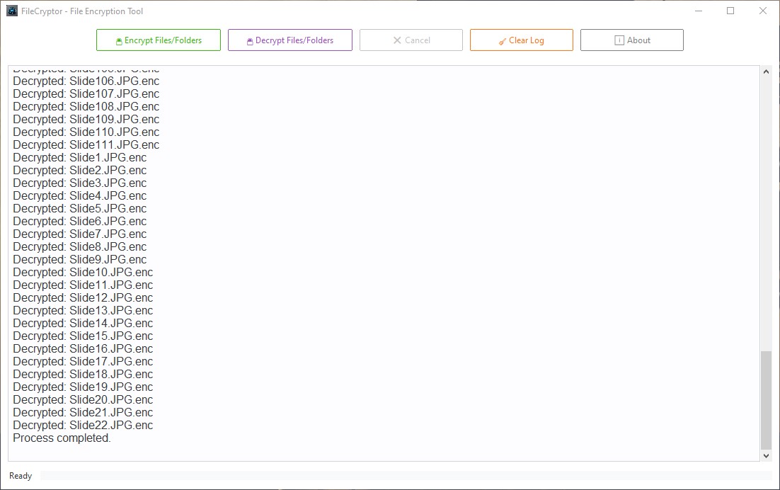 Log & Progress Feedback