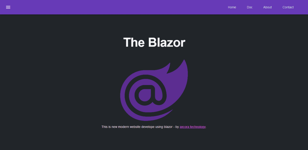 Blazor simple website - Free Download