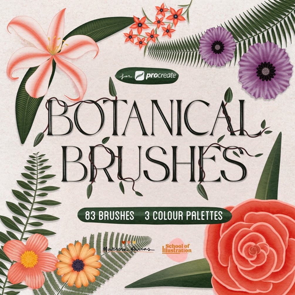 procreate botanical brushes free