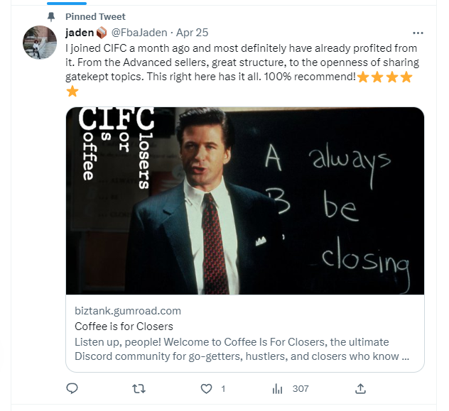 Coffee is for Closers