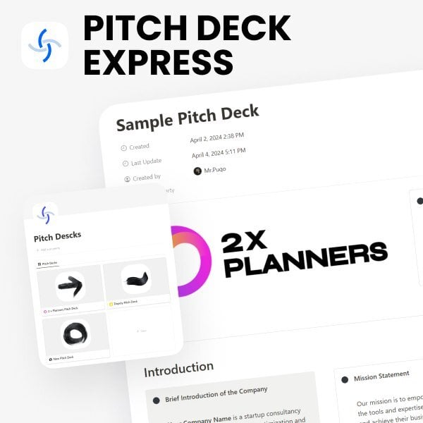 Pitch Deck Express for Notion