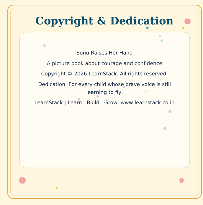 Sonu Raises Her Hand – A Picture Book About Courage and Confidence preview image 5