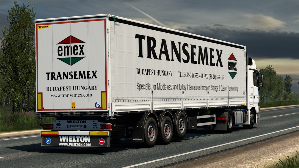 TRANSEMEX skin combo for Mercedes mp3 and Wielton . ETS2 by ANGYALFOLDI