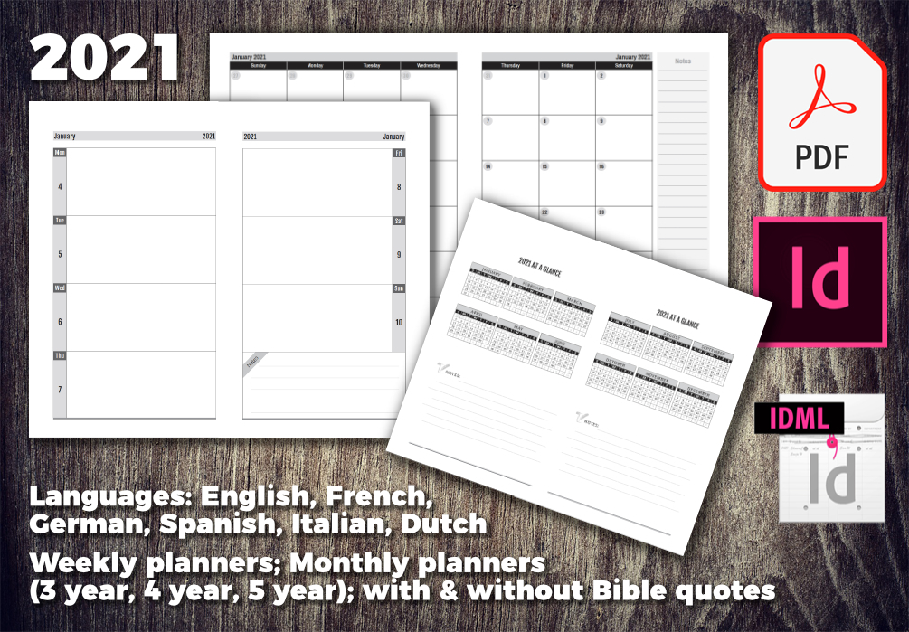 Weekly Planner, German