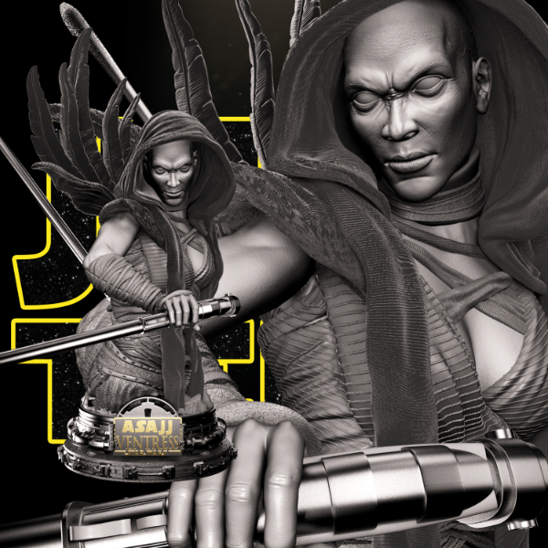 Asajj Ventress Bust - Star Wars 3D Models - Tested and Ready for 3D printing