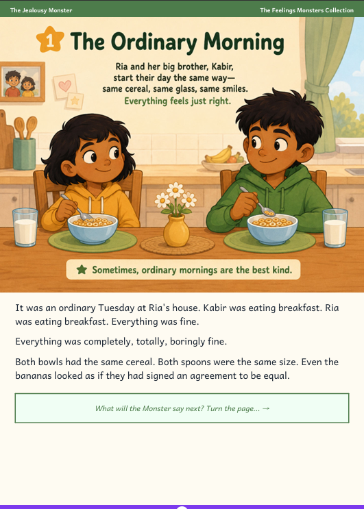 The Jealousy Monster — A Kids’ Story About Understanding Jealousy & Choosing Kindness preview image 8