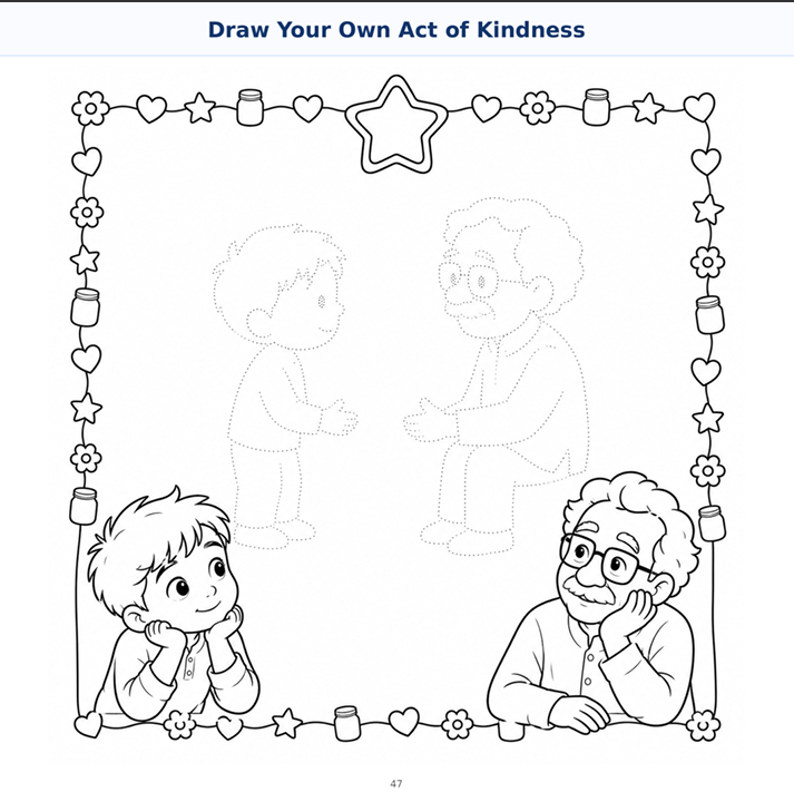 The Boy Who Collected Kindness – A Story and Coloring Activity Book preview image 15