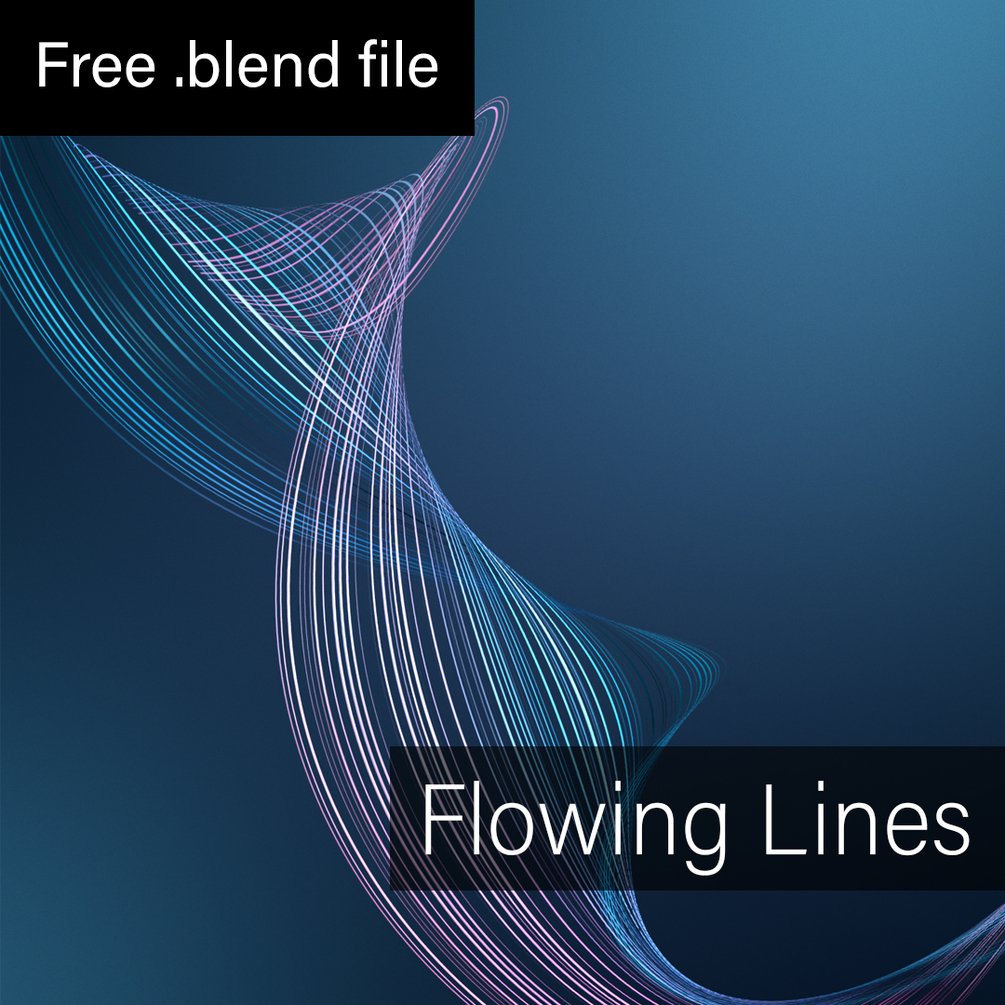 Blender Freebie #11 - Flowing Lines