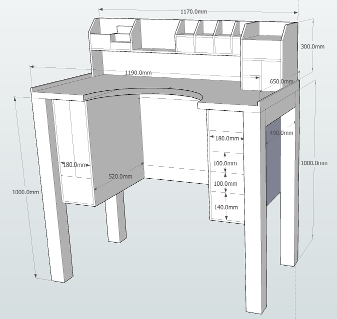 Jewelers Bench Sketchup plans