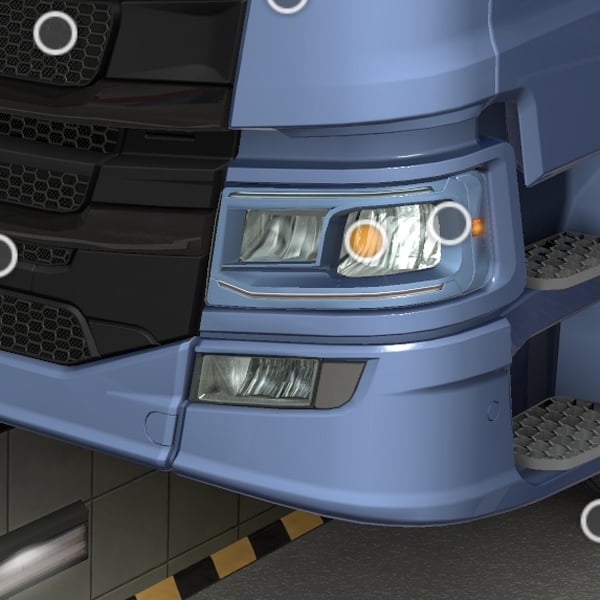 [head lights tuning part] Scania NG Painted Xenon Headlights by WC007 D3SIGN