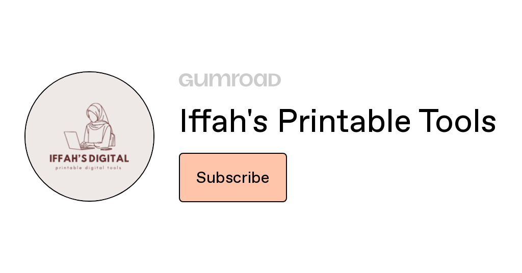 Iffah's Printable Tools