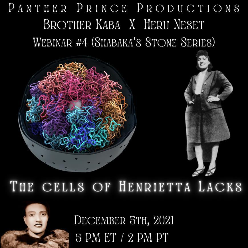 Webinar #4: The Cells Of Henrietta Lacks (December 5th, 2021)