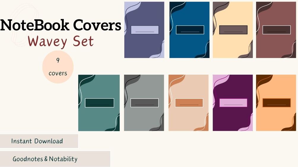Digital Notebook Covers | Goodnotes&Notability