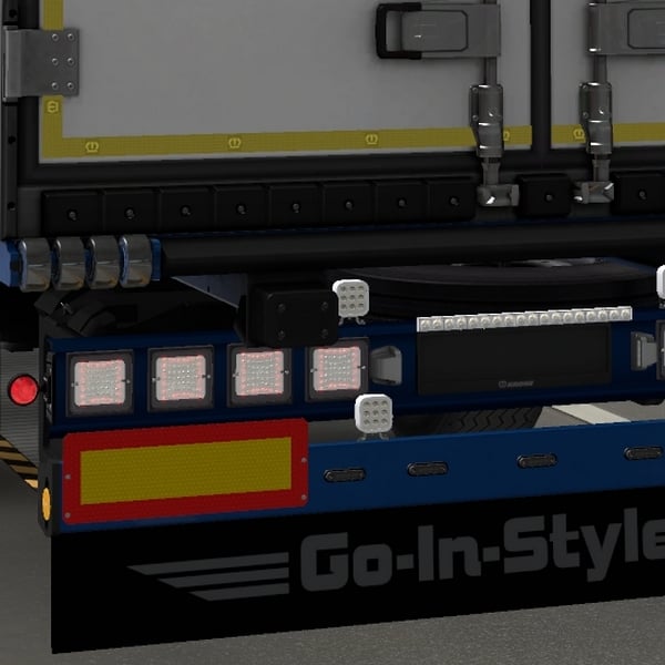 [rear bumper tuning part] SCS ownable Krone Trailer rear bumper addons by WC007 D3SIGN