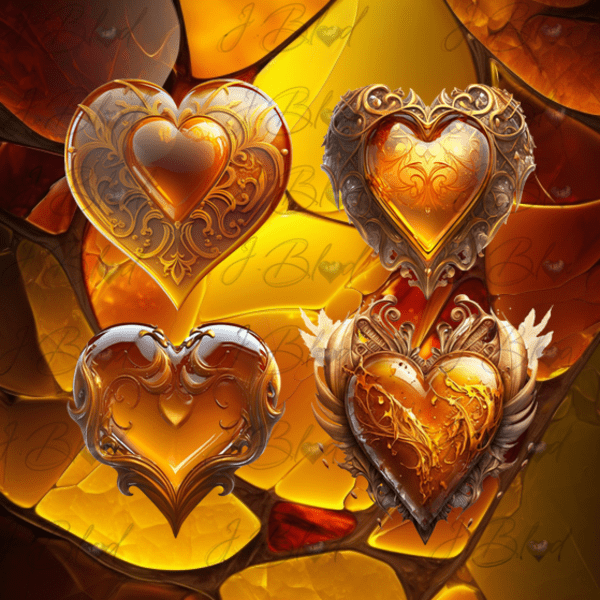 Amber Hearts