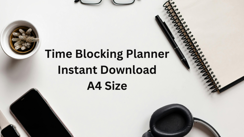 Time Blocking Planner Printable A4 Pdf For Productivity