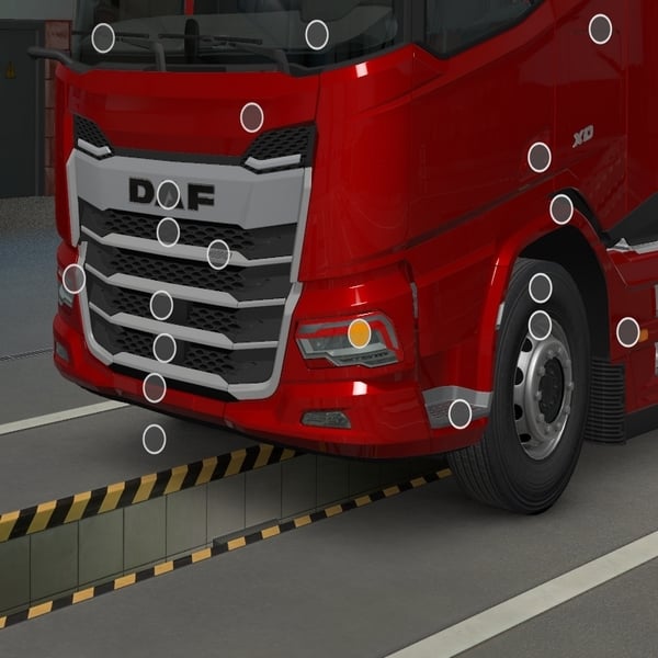 [front lights tuning part] DAF XD deflector for headlights by WC007 D3SIGN