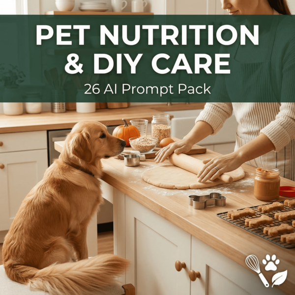 Pet Nutrition & DIY Care AI Prompt Pack