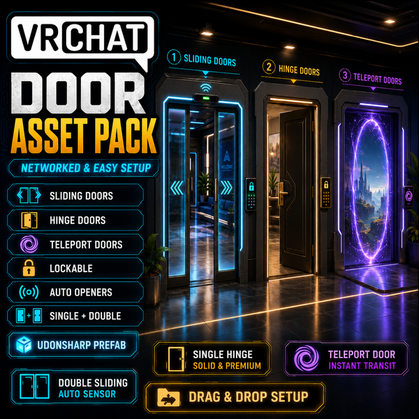 VRChat Moving Door Pack preview