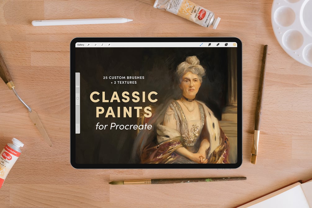 Classic Paints – Procreate Brushes by sadielewski