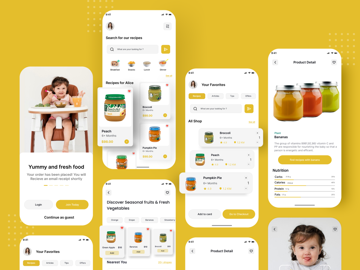 Baby food app