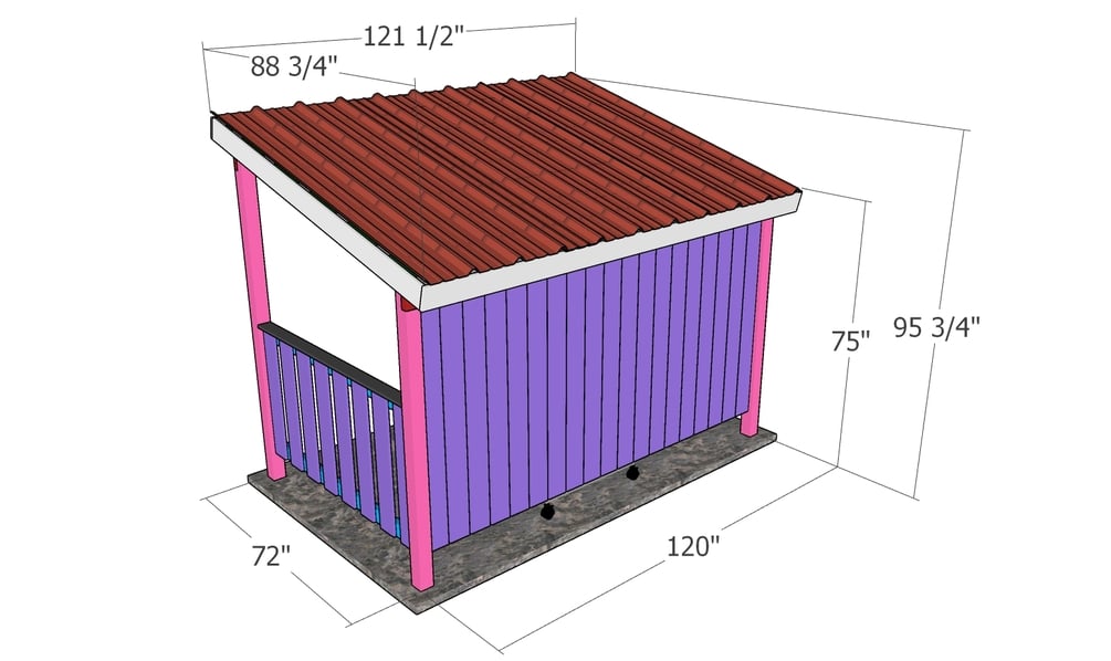 6x10 BBQ Shelter Plans