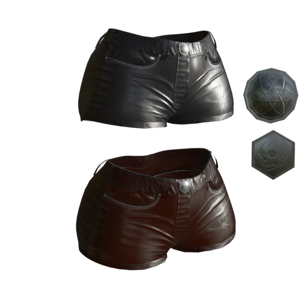 Free leather shorts