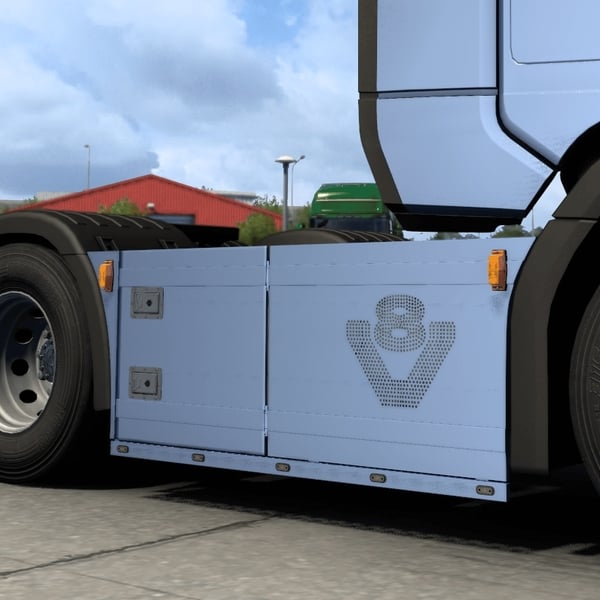 [sideskirt tuning part] Scania NG V8 sideskirts (6x2,6x4) by WC007 D3SIGN