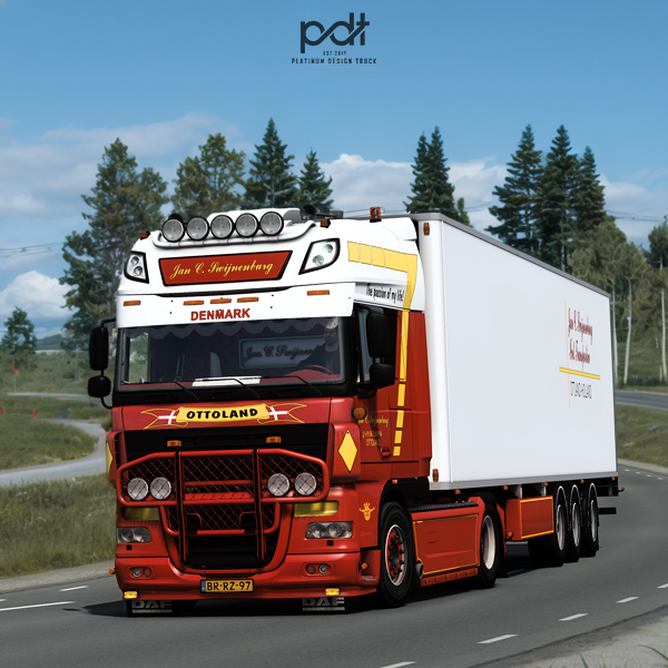 DAF XF 105 + "Trailer Jan C. Swijnenburg" by PlatinumDesignTruck