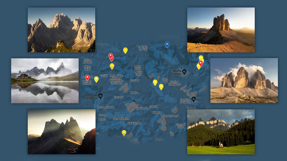 dolomites map