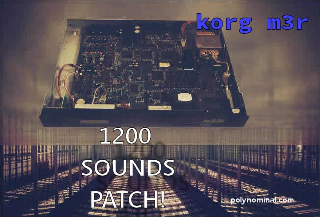 Korg m3R 1200 patch (banks) in SYX format! * FREE *