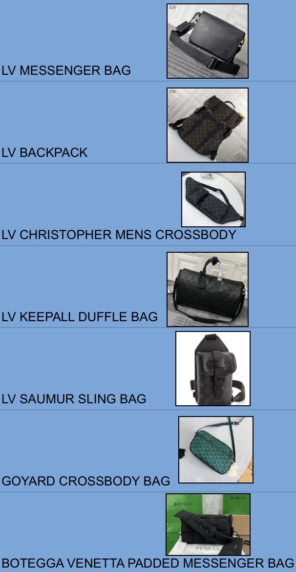 Designer bags vendors list