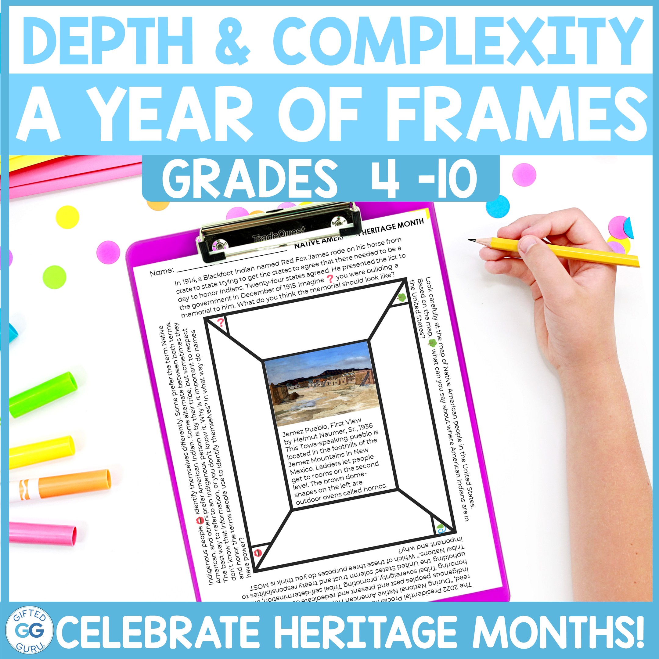 Depth and Complexity Frames for the Whole Year - Recognition Months