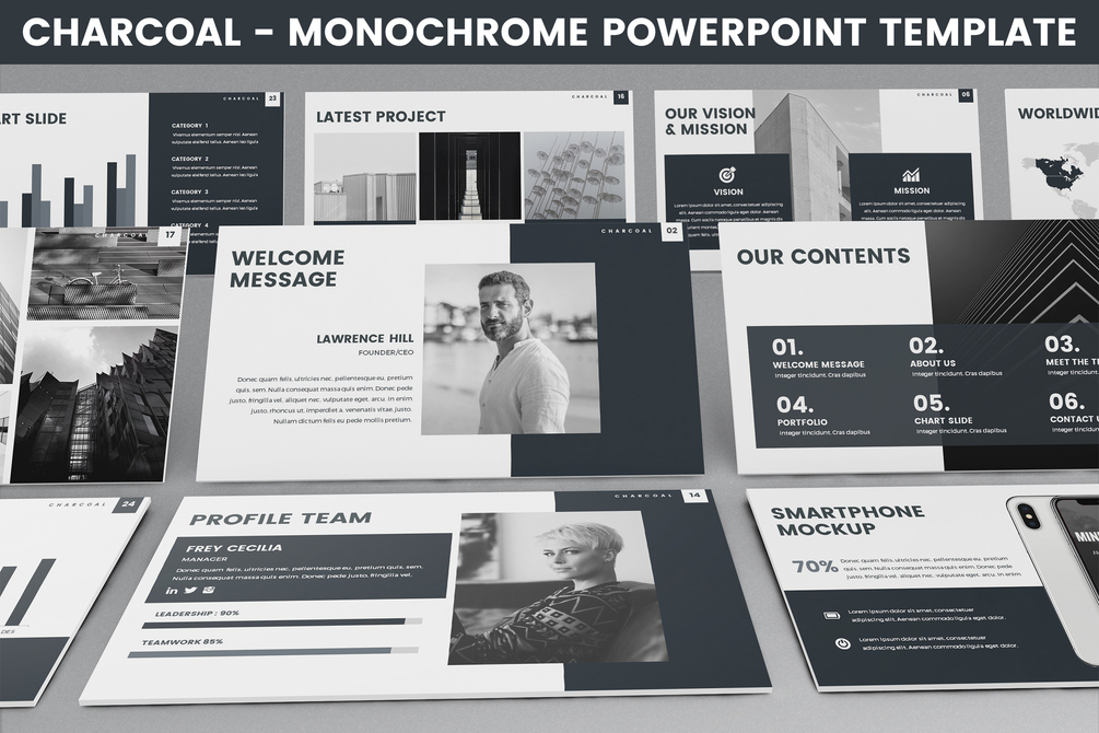 charcoal-free-monochrome-powerpoint-template