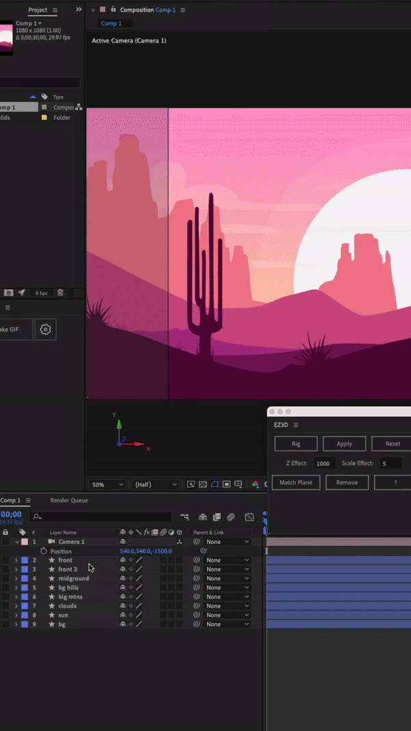 How to undo in after effects