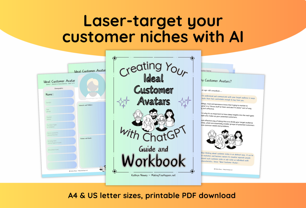 Ideal Customer Avatar Workbook | Customisable ChatGPT Prompts | Niche ...