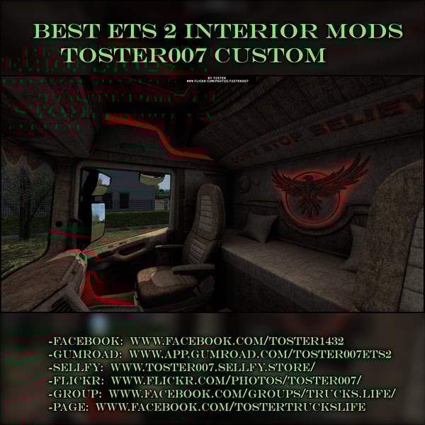 Interior Scania S/R Next Gen EAGLE ETS 2 #40 by Toster007