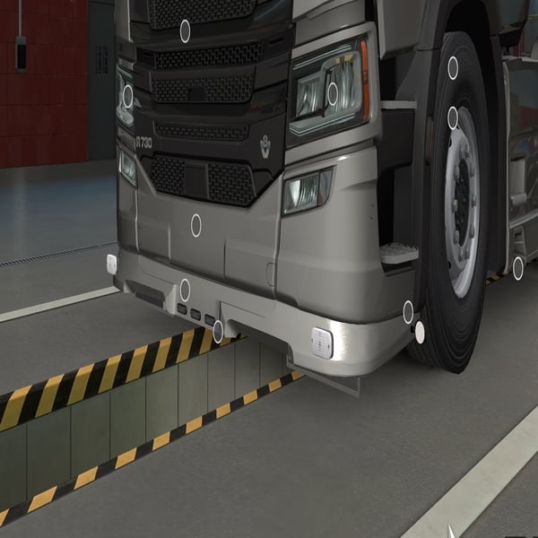 ´ [front mudflaps tuning part] Scania NG next front bumper extension (lipo) by WC007 D3SIGN