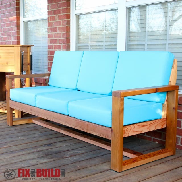 Modern 2x4 Outdoor Sofa Plans
